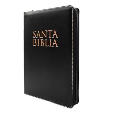 Imagem de Biblia Reina Valera 1960 Letra Super Gigante en Español con Cierre Indice y Estuche de Proteccion Edicion Especial / RVR 1960 Super Giant Large Print Bible, Black, Imitation leather (Spanish Edition)