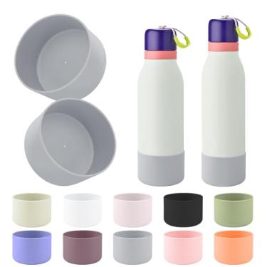 Imagem de BKBY 2 peças de bota de silicone compatíveis com Owala FreeSip Twist 680 g/510 g, capa inferior de manga protetora antiderrapante e anti-arranhões para garrafa de água Owalaa FreeSip Twist