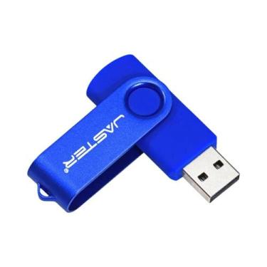 Imagem de Pen Drive USB 3.0 Colorido Rotativo 64GB 32GB Chaveiro Preto Azul Verm