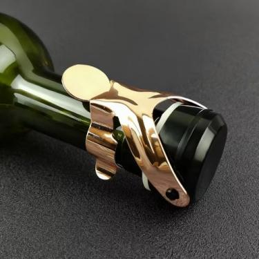 Imagem de Rolhas de vinho espumante com vedação, ajuste universal para champanhe e prosecco
