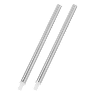 Imagem de MUCKLILY 2 peças adaptador ergonômico de cabo de escova de vaso sanitário para fácil substituição, compatível com cabeças de escova de vaso sanitário padrão, acessório de limpeza doméstica