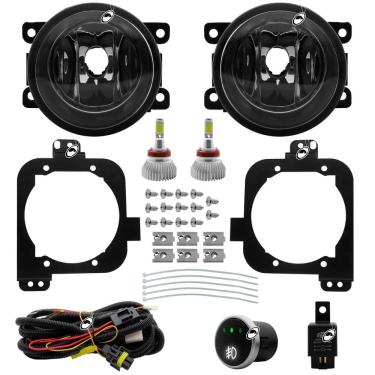 Imagem de Kit Farol Milha Neblina C3 Aircross 2024 Em Diante Botão