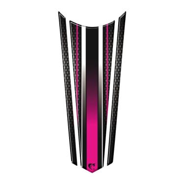 Imagem de Adesivo Faixa Gravata Resinado Tanque Moto Honda Varias Pink E Preto