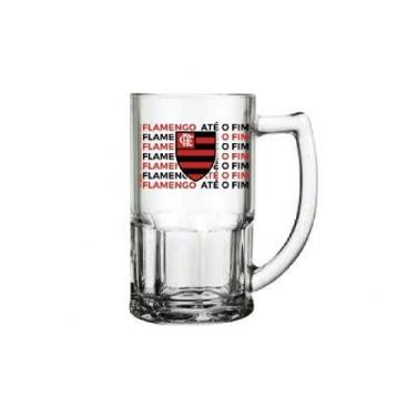 Imagem de Caneca de vidro chopp flamengo 340ml bristol licenciado - Allmix, Únic