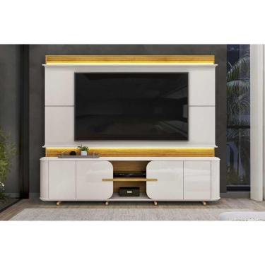 Imagem de Home P/ Tv Até 75 Pol Lord C/ 4 Porta 240x200cm Bali/cedro - Dj Móveis