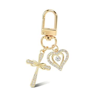 Imagem de Porta-chaves góticas y2k com pingente de laço de dados para presente feminino