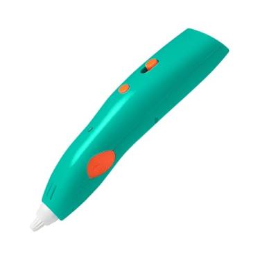 Imagem de Caneta 3D LP03T Impressora Criativa Verde, Bico Integrado sem Vazamento, Compatível com Filamentos ABS/PLA