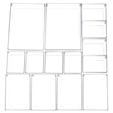 Imagem de 【Cozena】- Kit 14 Organizadores De Acrílico Cristal Modular【8】Pequeno【4】 Grande【2】 Extragrande