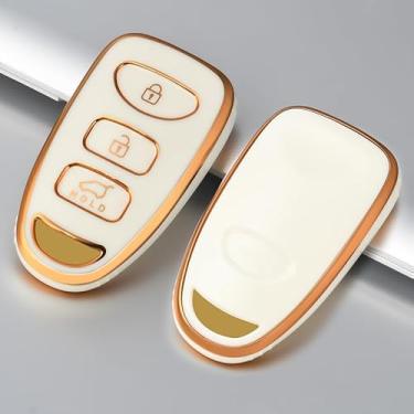 Imagem de Capa de chave de TPU para controle remoto de carro para Hyundai Kia Tucson Sonata Santa FE Carens