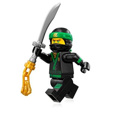 Imagem de A miniatura do filme LEGO Ninjago - Lloyd Green Ninja (com cabelo, espada e suporte para exibição) 70617