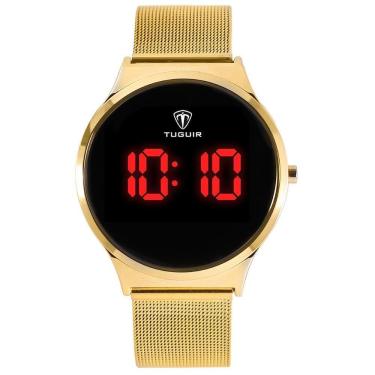 Imagem de Relógio Feminino Tuguir Digital Tg107 - Dourado