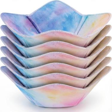 Imagem de Boao Pacote com 6 tigelas para micro-ondas, suporte aconchegante, seguro, com isolamento térmico, multiuso, suporte de prato de sopa à prova de calor para evitar que as mãos aqueçam e mantenham os