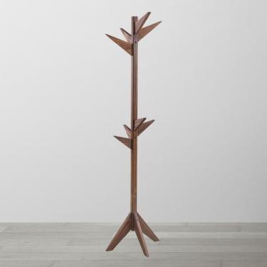 Imagem de Cabideiro de Chão Vertical Retrô Turquia 40Cm Closet Quarto Madeira Ma