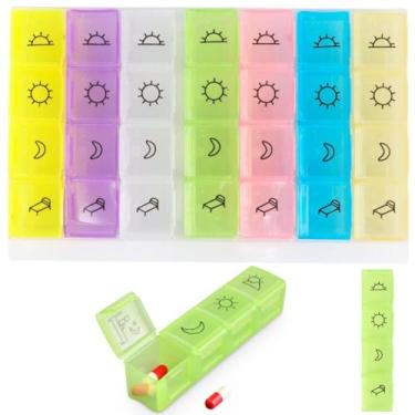 Imagem de Porta Comprimido 7 Divisórias Diária Quadrado Premium, Porta Comprimido Semanal Separado Manhã Tarde e Noite Com Imagens, Divisórias Removíveis, Felix Magazine