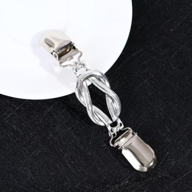 Imagem de Suéter cardigã clipe de boca de pato suéter broche de alfinete de decoração de roupas joias, Medium, Metal, Sem Pedra Preciosa