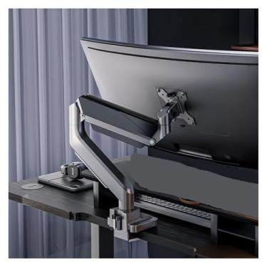 Imagem de Braço de suporte para monitor de tela grande T9 Suporte de elevação de tela dupla para computador Gimbal de elevação