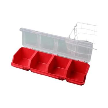 Imagem de Caixa Organizadora De Plástico Durável Com Múltiplos Compartimentos Pa