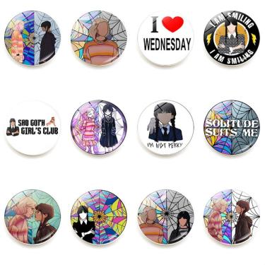 Imagem de Imãs de geladeira às quartas-feiras, anime, 12 unidades/lote para crianças, desenho animado