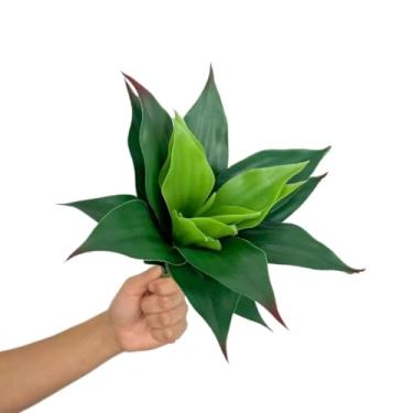 Imagem de Suculenta 25 CM Dracaena Avulsa Artificial Decoração Flores Artificiais Arranjos Festas(2,Verde Escuro)