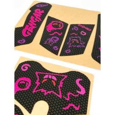 Imagem de Conjunto de aderência antiderrapante/mouse antiaderência para Logitech G305 Lightspeed, G304, G102, G203 Prodigy/Lightsync, Logitech G Pro Wired (rosa em preto)