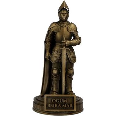 Imagem de Estátua Ogum Beira Mar Imagem Umbanda Candomblé Orixá (Cor Ouro Velho)