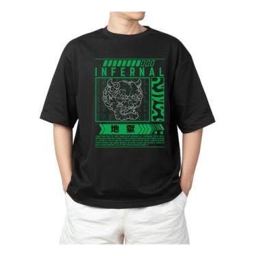 Imagem de Camiseta Oversized Japão Oni  Caux, Preto, P