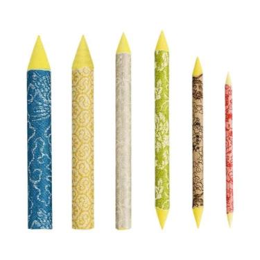 Imagem de Ferramentas De Desenho Em Carvão Branco, Bastão De Mistura E Esfumaçam