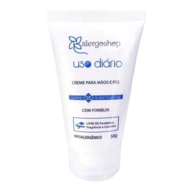 Imagem de Creme Para as Mãos e Pés Hipoalergênico Uso Diário Alergoshop 50g 