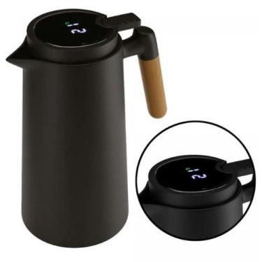 Imagem de Garrafa Térmica de Plástico Preta 1L Tap 2875 Lyor