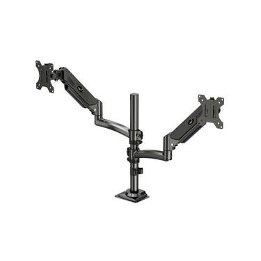 Imagem de Suporte Ergonômico Tipo Torre Multiarticulado de Mesa, 2 Monitores 17 a 35, Pistão a Gás, Preto, FH160L, ELG