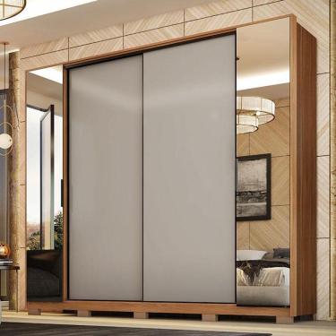 Imagem de Guarda Roupa Casal Ambiente Laredo Amêndola Touch Nude Prime Flex Com Pés - Demartez