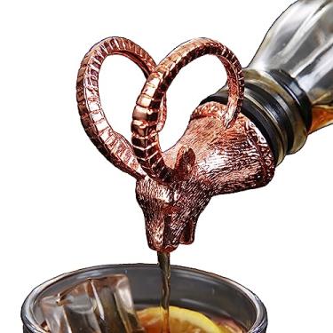 Imagem de Aerador de Vinho Vertedor Metal Animal Whiskey Parafuso Garrafa com Acessório Borracha Silicone Liga Zinco Premium Decor