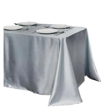 Imagem de Toalha de mesa de cetim de cor sólida, sobreposição, toalha de mesa, aniversário, casamento, banquete, restaurante, festival, festa (roxa, 145 x 200 cm)