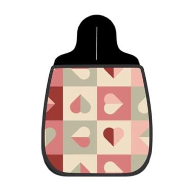 Imagem de Lixeira De Carro Organizador Lixinhocar Corações Geométricos Tons Pastel