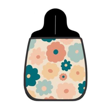 Imagem de Lixeira De Carro Organizador Lixinhocar Floral Retrô Bege 7