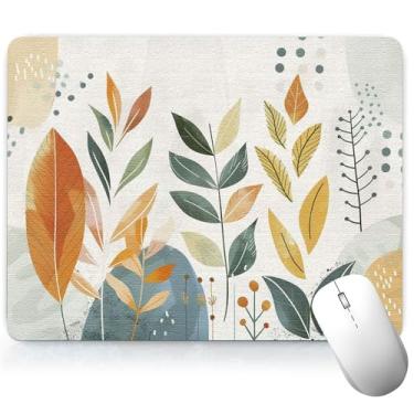 Imagem de Almofada de mesa de couro para plantas, mouse pad de arte colorida, teclado de computador, mouse pad para jogos, protetor e capa à prova d'água, capa decorativa de couro PU, tapete de mouse para