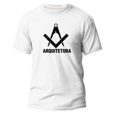 Imagem de Camiseta Básica Algodão Premium Estampa Digital Arquitetura - Pavesi, 