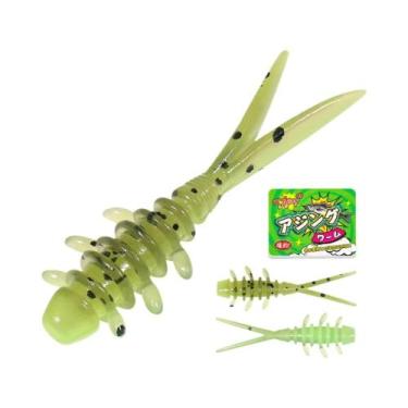 Imagem de Isca De Pesca Micro Worm De 25mm Em Madeira De Rosa TPR Flutuante De S