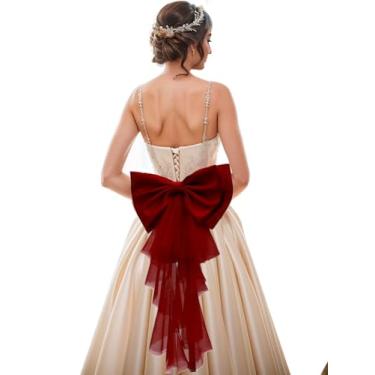 Imagem de Unykaflor Laço destacável para vestido, vestido de casamento, laço e acessório para vestido de formatura, cinto de noiva