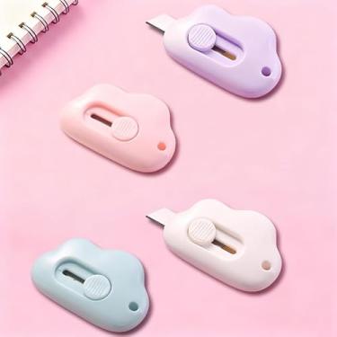 Imagem de Papel de embrulho Cloud, adequado para saudações de férias, presentes de aniversário, papelão, escritório e suprimentos de embalagem diária - pacote com 4