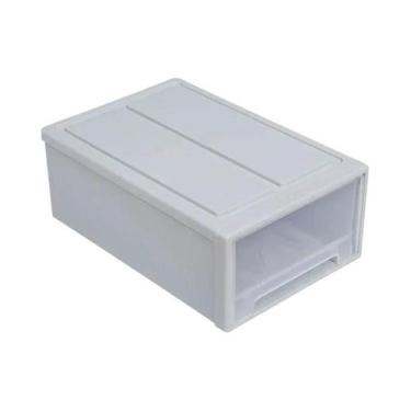 Imagem de Caixa De Armazenamento Empilhável Grande De Plástico Transparente Para