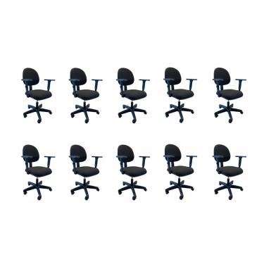 Imagem de Kit 10 Cadeiras de Escritório Oficial Operativa