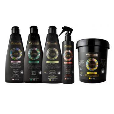 Imagem de Kit Arvensis Cachos Shampoo Condicionador Ativador Crespo Day After Máscara 2x1