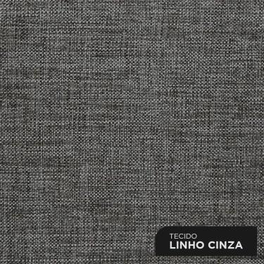 Imagem de Cabeceira Cama Box Casal Gioconda 140cm Com Frame Linho Cinza - Abmaza