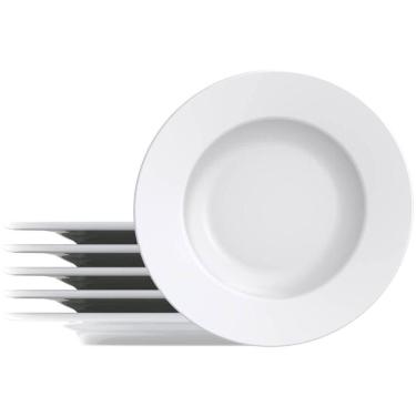 Imagem de Jogo de Prato Sobremesa Tramontina Porcelana 21cm 6 Peças Maria Augusta