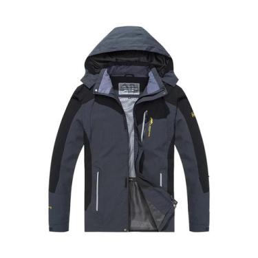 Imagem de Jaqueta Masculina Grande Impermeável E À Prova De Vento Para Caminhada