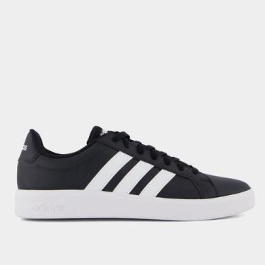 Imagem de Tênis Adidas Grand Court Base 3.0 Masculino, Preto, 38