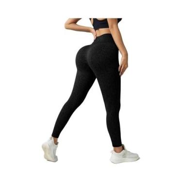Imagem de Calças De Yoga Sem Costura Para Mulheres Com Controle De Barriga, Legg