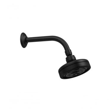 Imagem de Chuveiro Com Tubo De Parede Acqua Plus Luxo Black Matte Deca