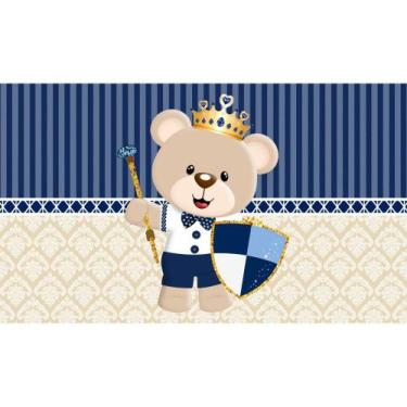 Imagem de Painel De Tecido Sublimado Ursinho Príncipe Baby 001 - fabrikadefesta,